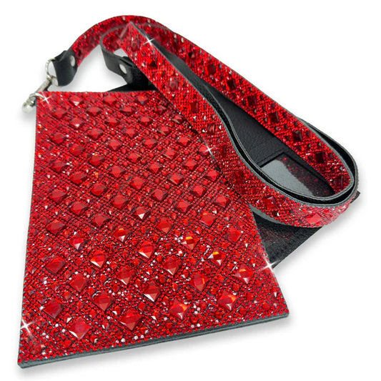 Jacqueline Kent Bling Cell Phone Bag in Red