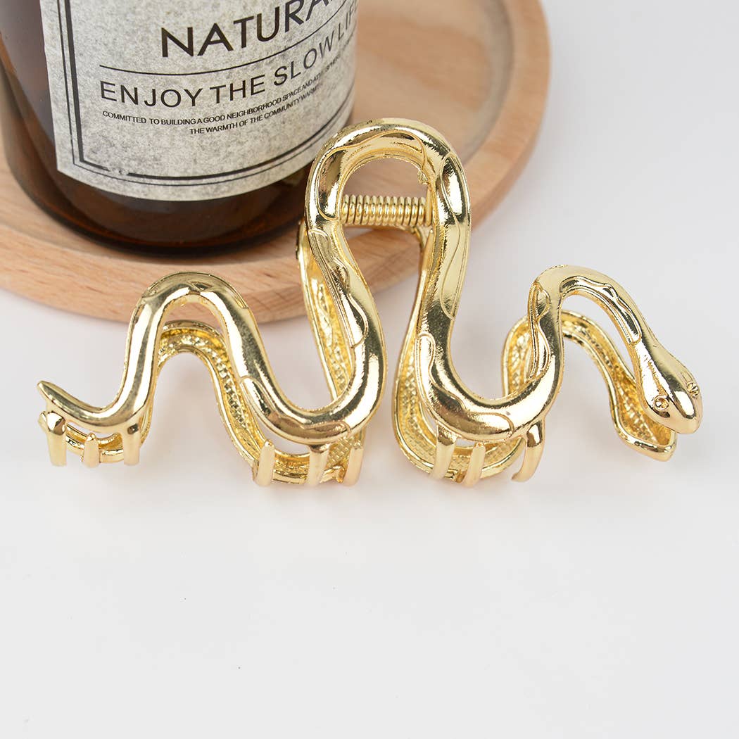 Snake-Shaped Hair Claw Clip