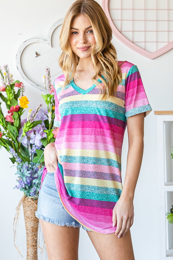 Bright Striped Tee