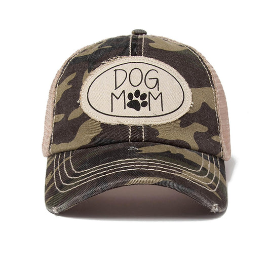 Dog Mom Camo Baseball Hat