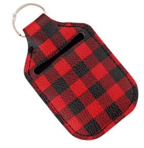 Buffalo Check Sanitizer Bottle Holder