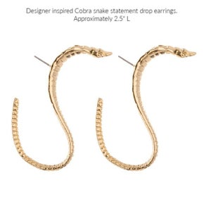 Arched Cobra Earring