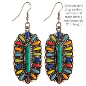 Western Teardrop Earring