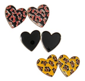 Enamel Heart Earring