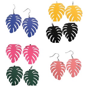 Banana Leaf Metal Earring