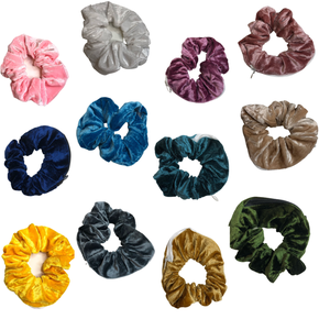 Velour Stash Scrunchie-Assorted Colors